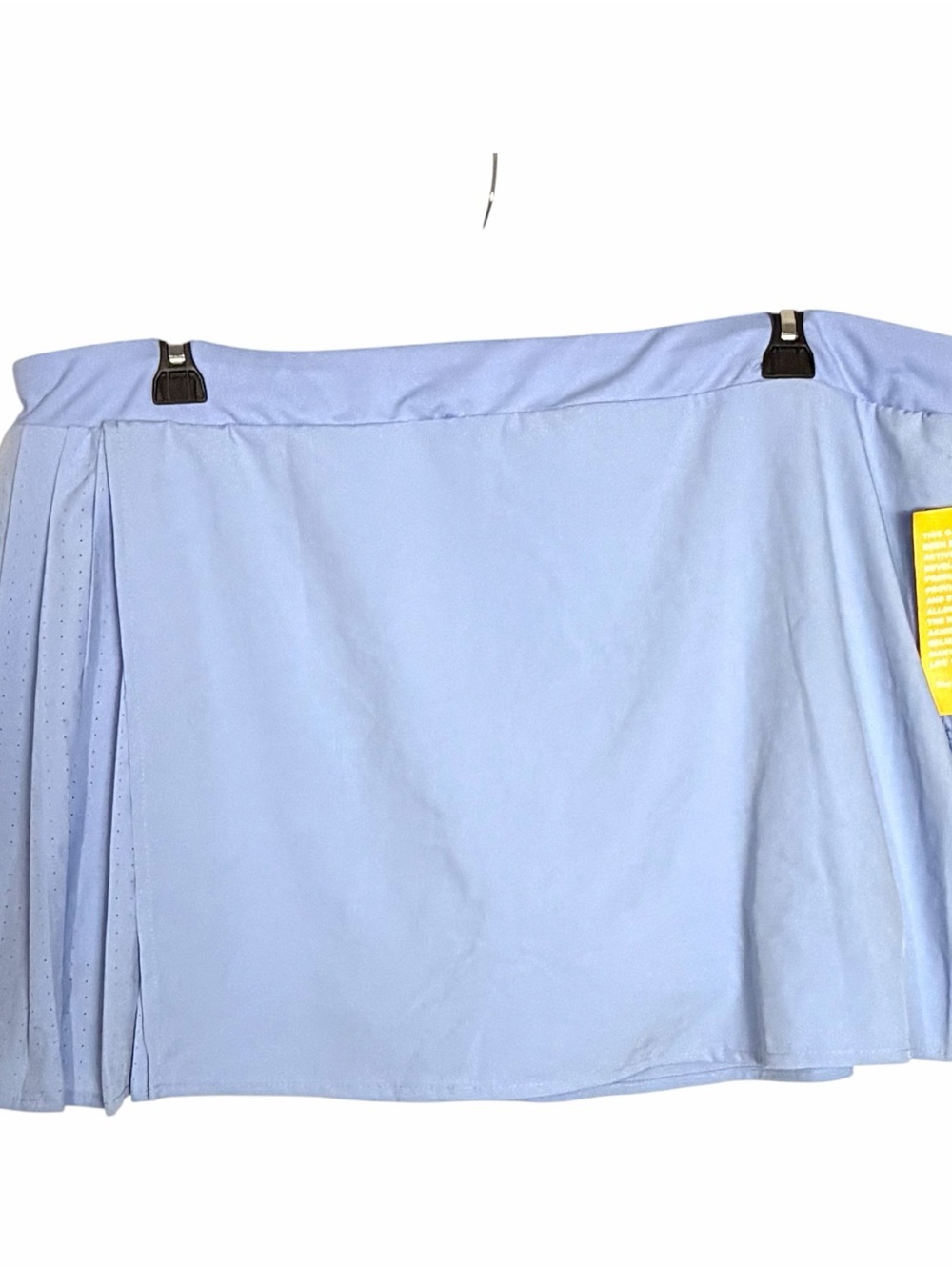 NEW Avia Pleated Athletic Skort Built-in Shorts Blue Zip Pocket Womens 22 XXXL